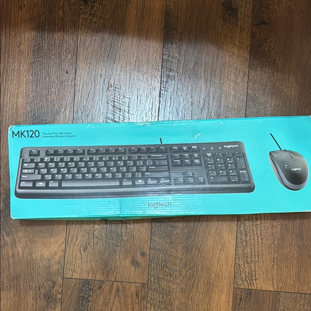 Logitech MK120 Keyboard and Mouse Combo - Black